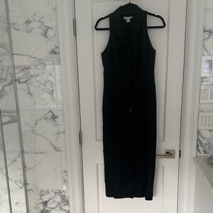 Ann Taylor Black Sleeveless Maxi Dress